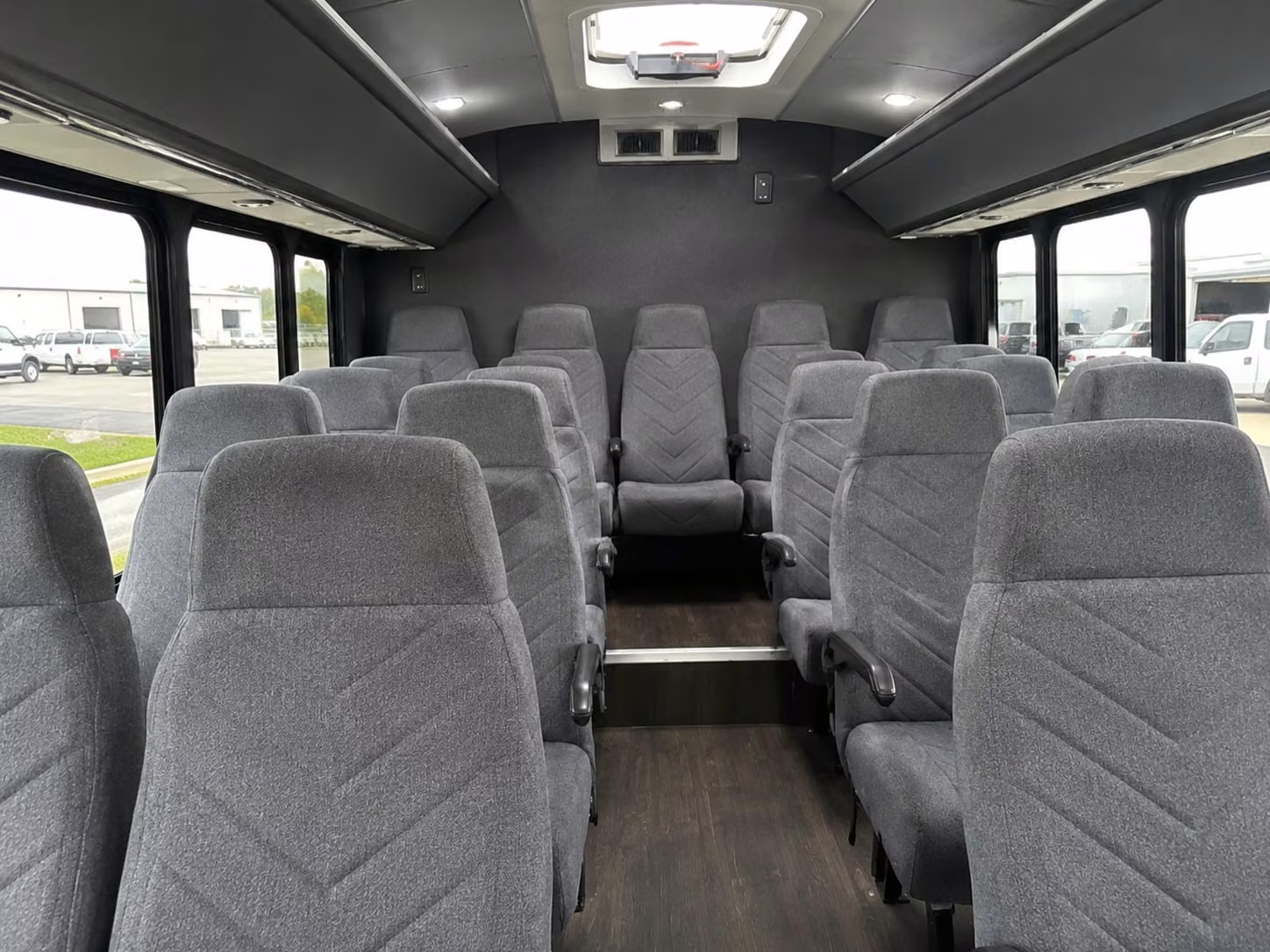 15 passenger minibus interior