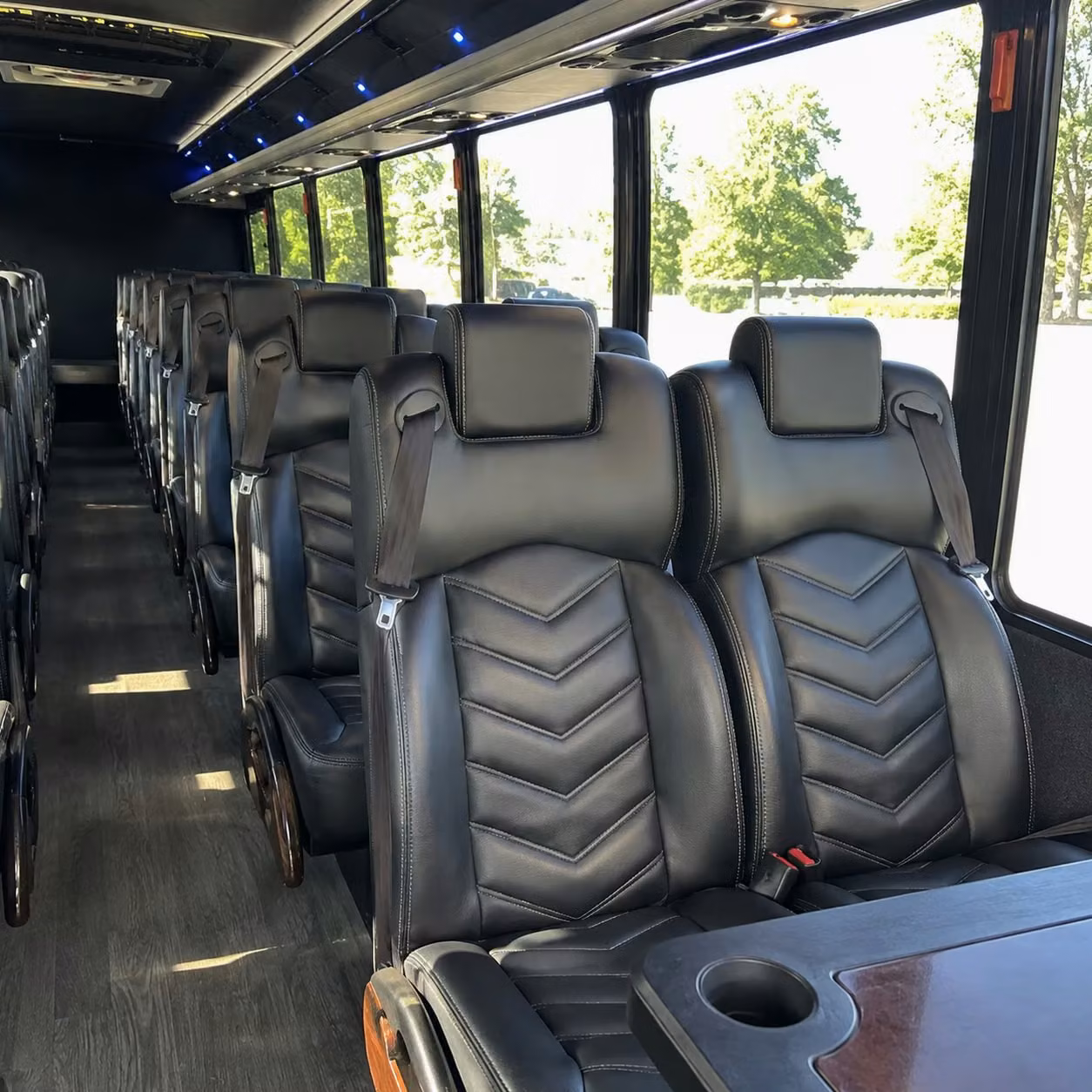 28 passenger minibus interior