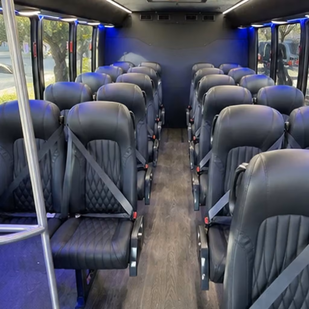 30 passenger minibus inside