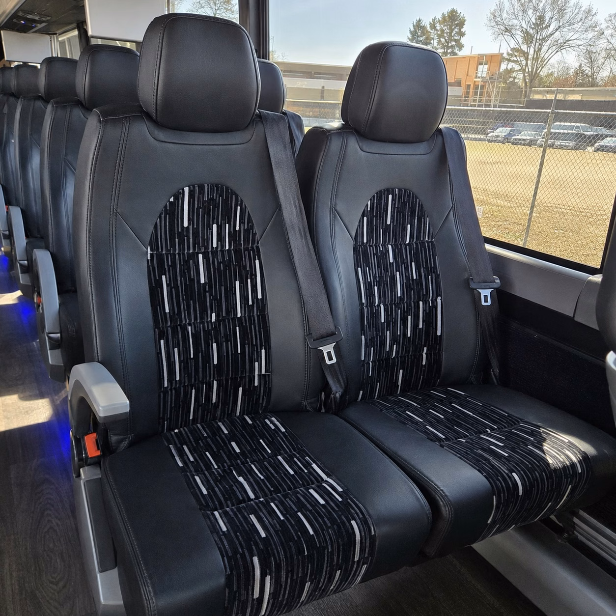 alexandria charter bus rental interior